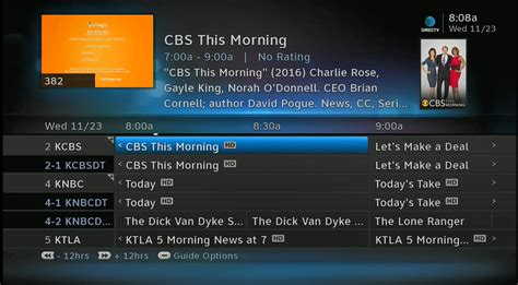 Find out which directv packages have your favorite channels. What does the guide look like if you have a DIRECTV AM21 ...