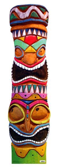 Free printable totem pole coloring pages for kids. 1000+ images about tiki totem poles on Pinterest | Tiki ...