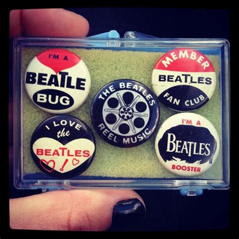 Items Similar To Vintage Beatles Pins From Original Fan Club On Etsy
