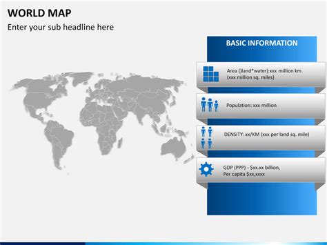 World Map Ppt Template Powerpoint World Map Sketchbubble