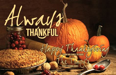 Always Thankful Happy Thanksgiving Tracy Technologies