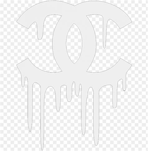Free Download Hd Png Melting Chanel White Dripping Chanel Logo Png