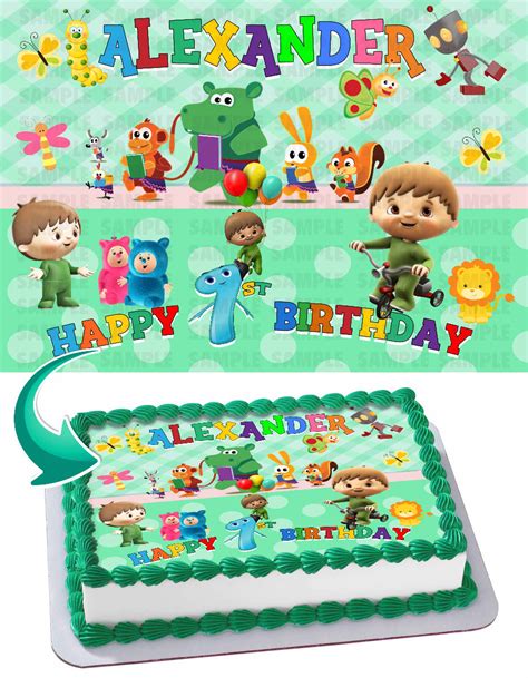 Charlie And The Numbers Babytv Edible Cake Toppers Ediblecakeimage