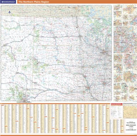 Northern Plains Us Regional Wall Map By Rand Mcnally Mapsales