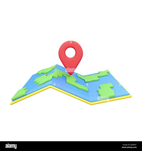 3d Render Map Pin Location Icon Gps Navigator Pointer 3d Render