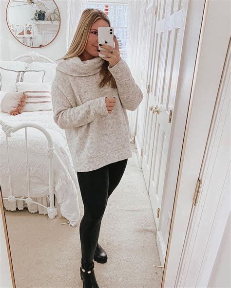 Camille Outfit Inspo On Instagram A Cozy Sweater And Some Spanx