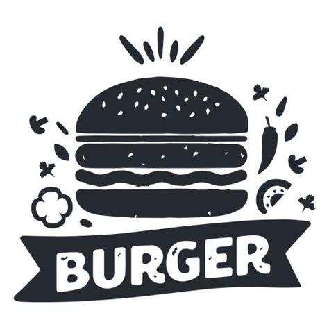 Burger food logo logotype silhouette #AD , #sponsored, #PAID, #food, #silhouette, #logotype, # ...