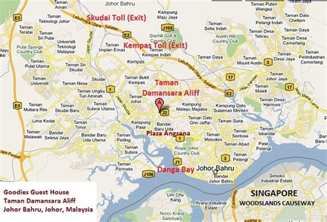 Open full screen to view more. Johor Bahru Map