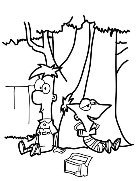 We've got free printables from disney! Free Printable Phineas And Ferb Coloring Pages For Kids