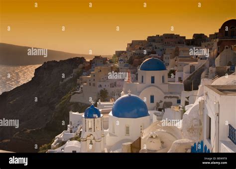 Santorin Greece Stock Photo Alamy