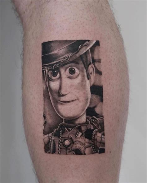 Toy Story Micro Portrait Hon Tattoo Toy Story Tattoo Tattoos Black And Grey Tattoos