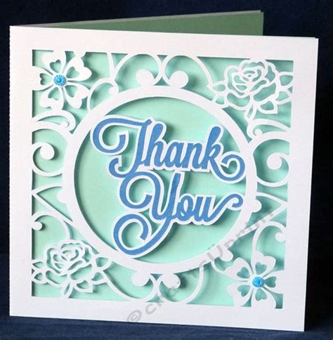 Download Floral Cut Out Thank You Card - CUP844075_40382 | Craftsuprint