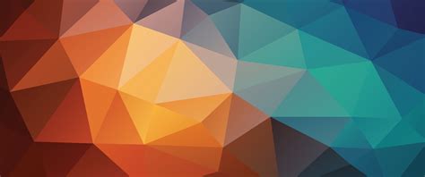 Multicolored Geometric Wallpaper Abstract Triangle Colorful Hd