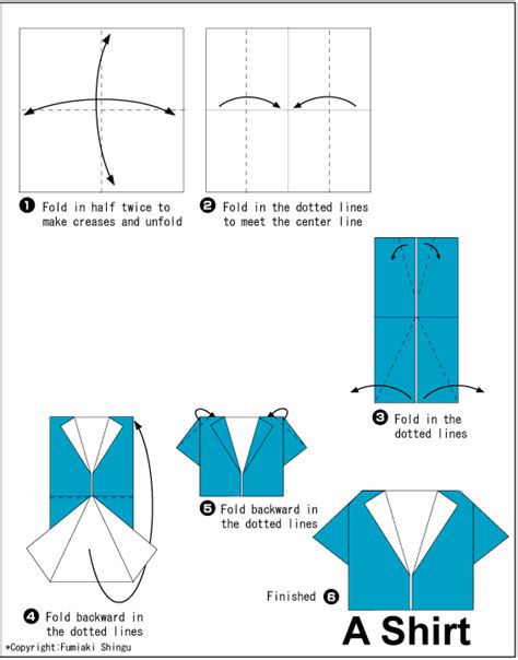 Shirt Large Size Easy Origami Instructions For Kids
