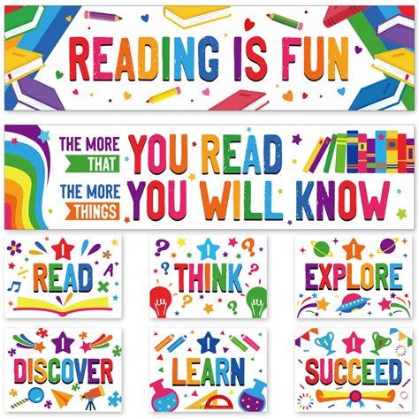 Buy Reading Banner And Set Classroom Decorations For Teachers Students