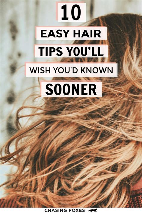 10 Easy Hair Tips And Tricks Youll Wish Youd Known Sooner In 2020