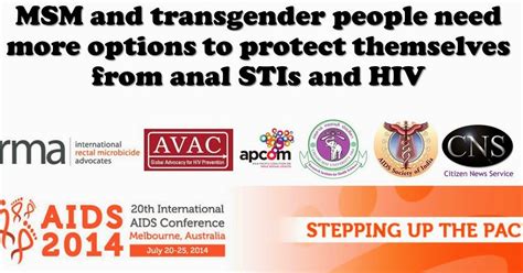 Cns Press Conference At Aids 2014 Msm And Transgender People Need