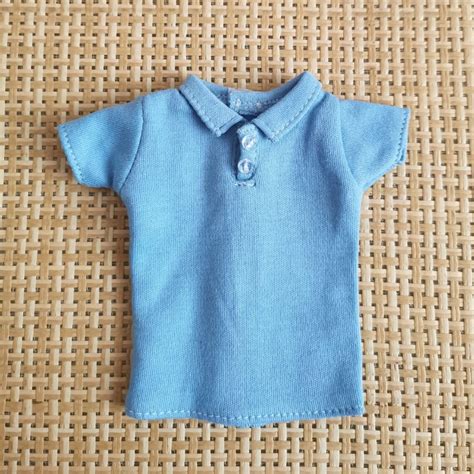Handmade Doll Blue Polo Shirt Doll Clothes For 12 Etsy