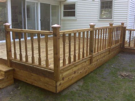 Made of quality western red cedar and black aluminum balusters, your new stylish railing will be the talk of the neighborhood. High Quality Easy Deck #9 Simple Deck Designs | Newsonair.org