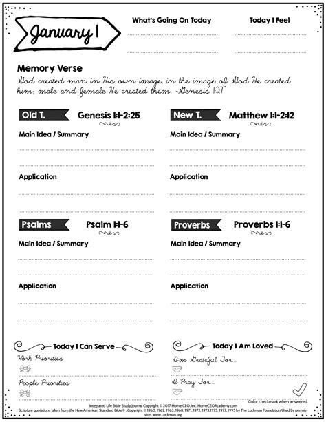 Free Printable Bible Study Notes