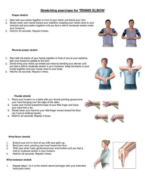 Stretches For Tennis Elbow Tennis Elbow Stretches Stretching Exercises
