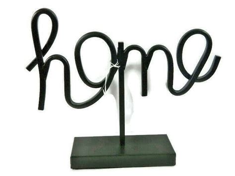 Pier 1 Imports Black Metal Home Sculpture Iron Home Decor New Ebay