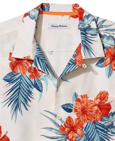 tommy bahama men s hilo hibiscus short sleeve silk shirt macy s