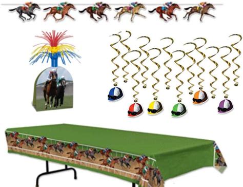 Horse Racing Derby Party Decorations Bundle Includes