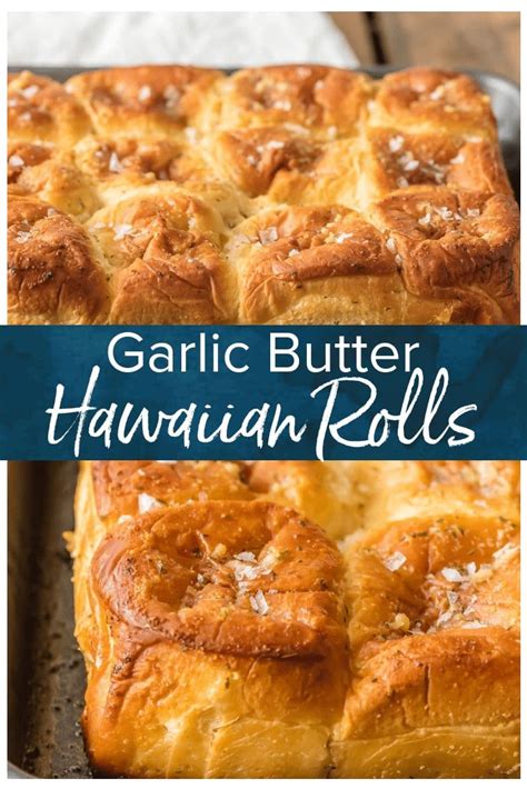 hawaiian rolls recipe with homemade garlic butter the cookie rookie