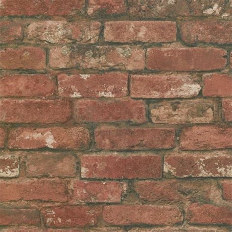 Fine Decor Rustic Brick Wallpaper Red Fd31285