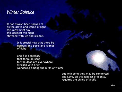 Winter Solstice Poem By Asha Anderson Poem Hunter Comments