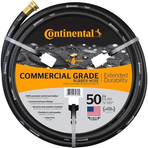 Continental Premium 58 In Dia X 50 Ft Commercial Grade Rubber Black