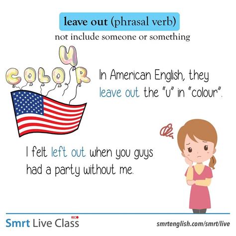 Phrasal Verb Leave Out English Prepositions English Idioms English