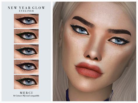 New Year Glow Eyeliner By Merci At Tsr Sims 4 Updates