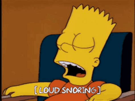 Bart Simpson Snoring