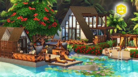 Sulani Modern Beach Villa Nocc The Sims 4 Island Living Speed