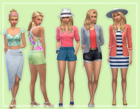 “spring Lookbook Ft All Ea Items ” Sims 4 Clothing Sims 4 Sims 4