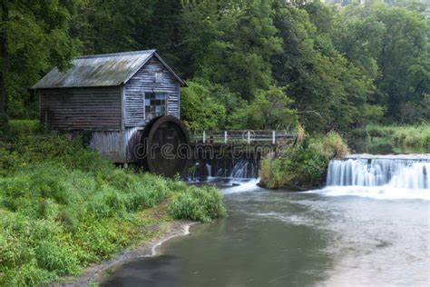 Old Grist Mill Waterfall History Stock Photo Image Of Mill
