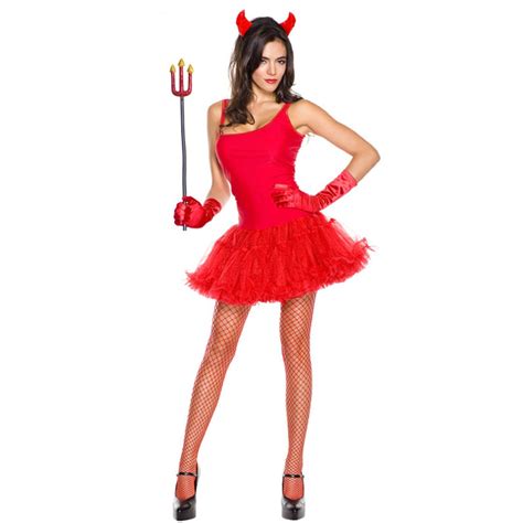Red Sexy Devil Costume Halloween Costumes For Women Party Costume Cute