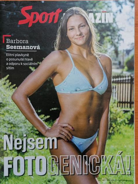 „budu spokojená, pokud předvedu lepší čas než na evropě, přála si před olympiádou seemanová. Sport magazín: Barbora Seemanová: Nejsem fotogenická ...