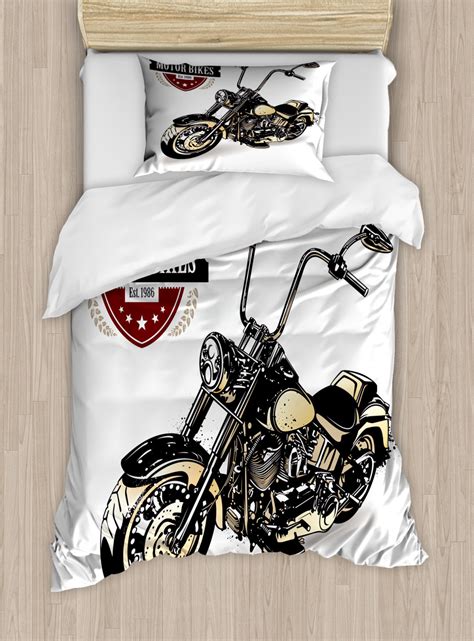 Proudly made in usa customized fit protects your paint, chrome and seat. Motorcycle Duvet Cover Set, Chopper Customized Motorcycle ...