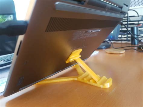 Laptop Holder Stand By Ldab Thingiverse Laptop Stand Robots 3d