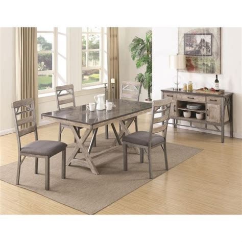 Edmonton Dining Table By Coaster Furniture Fabric Dining Chairs