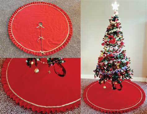 Diy Christmas Tree Skirt Tutorial Zunes Sewing Therapy