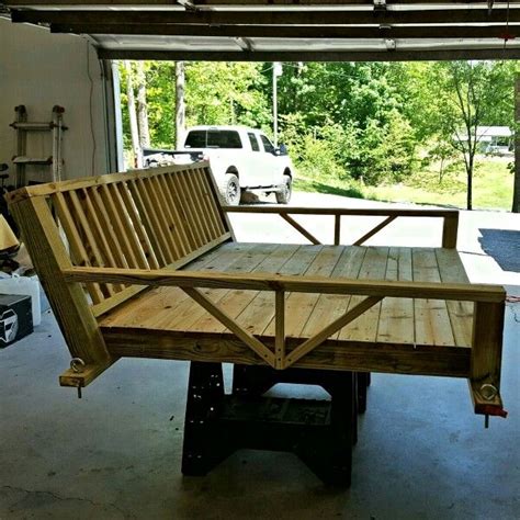 On the sides, i used 2×4's for some extra bulk since. Queen Sized Daybed Swing | Diy porch swing, Porch swing ...