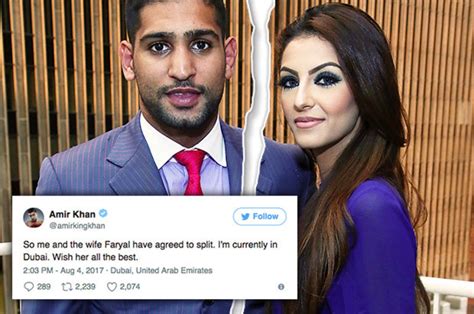 Amir Khan Announces Divorce With Wife Faryal Makhdoom On Twitter