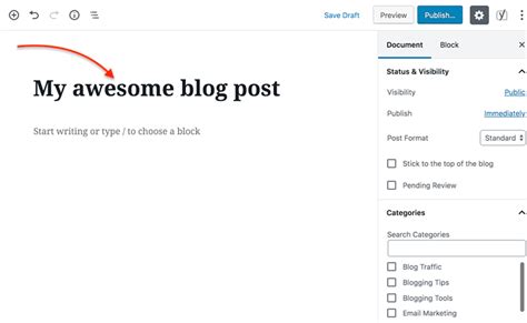 How To Write A Blog Post In Wordpress Step By Step Tutorial