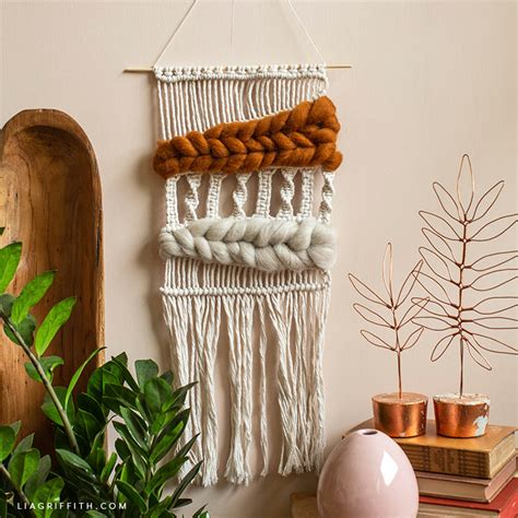 Macramé And Woven Wool Wall Hanging Lia Griffith