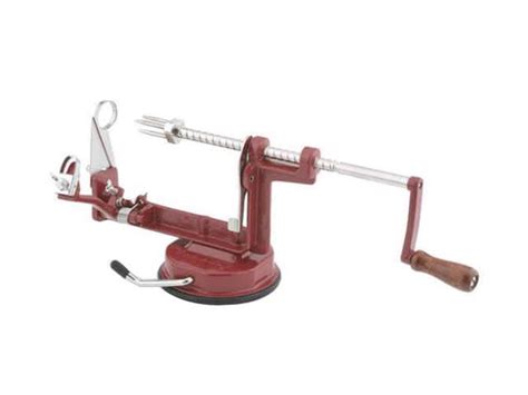 Back To Basics A505 Red Peel Away Apple Peeler With Suction Base