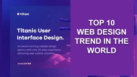 Top 10 Web Design Trend Every Web Designer Should Know In 2020 Youtube